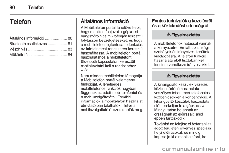 OPEL CORSA 2013.5  Infotainment kézikönyv (in Hungarian) 