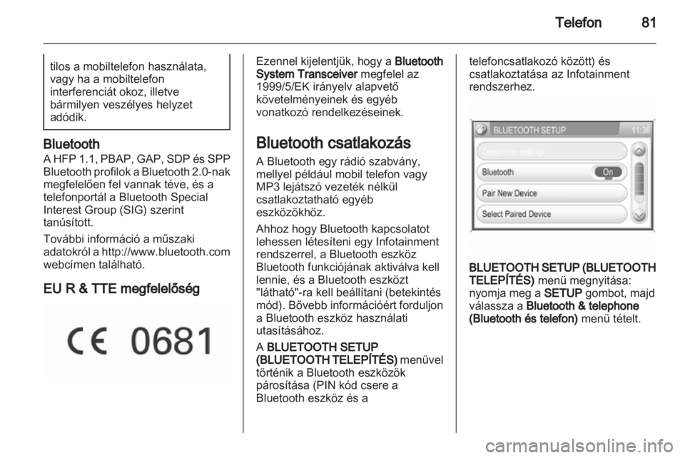 OPEL CORSA 2013.5  Infotainment kézikönyv (in Hungarian) 