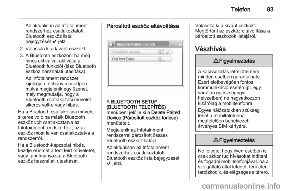 OPEL CORSA 2013.5  Infotainment kézikönyv (in Hungarian) 
