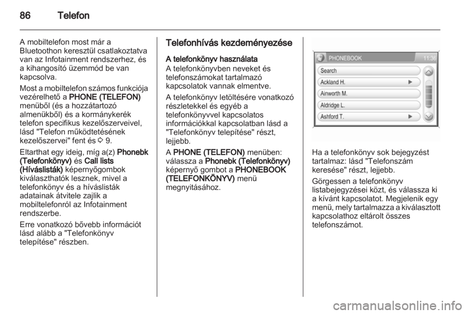 OPEL CORSA 2013.5  Infotainment kézikönyv (in Hungarian) 