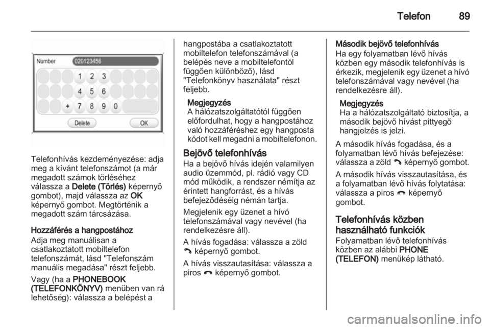 OPEL CORSA 2013.5  Infotainment kézikönyv (in Hungarian) 