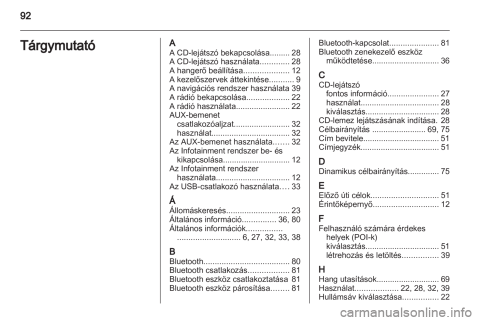 OPEL CORSA 2013.5  Infotainment kézikönyv (in Hungarian) 