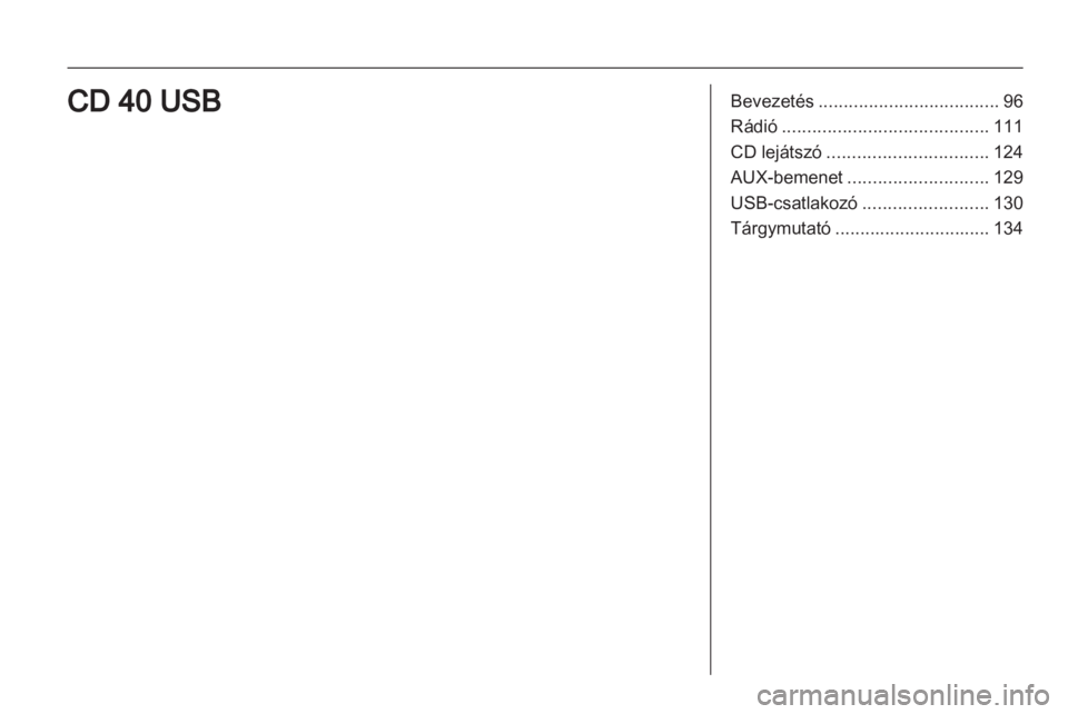 OPEL CORSA 2013.5  Infotainment kézikönyv (in Hungarian) 