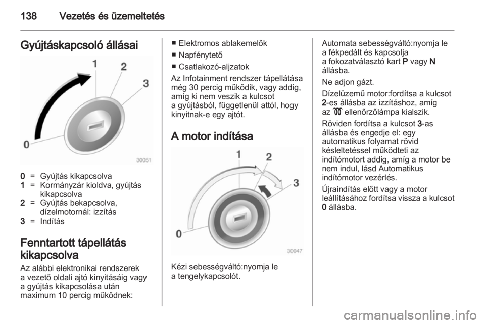 OPEL INSIGNIA 2011.5  Kezelési útmutató (in Hungarian) 
