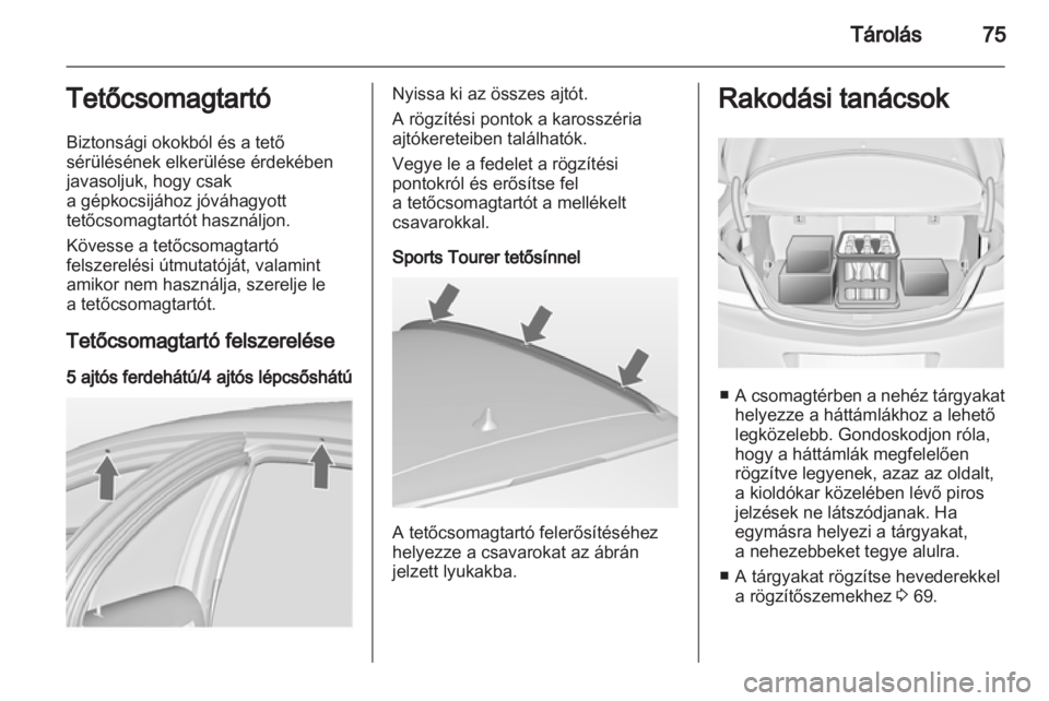 OPEL INSIGNIA 2012  Kezelési útmutató (in Hungarian) 