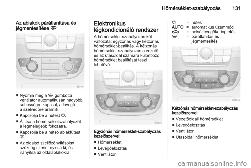 OPEL INSIGNIA 2012.5  Kezelési útmutató (in Hungarian) 
