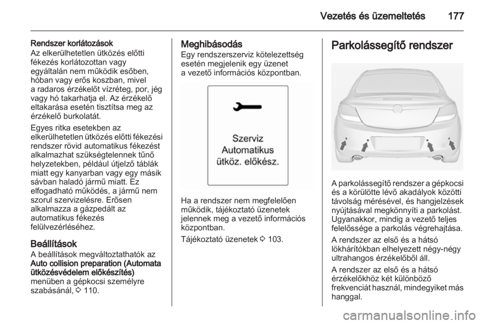 OPEL INSIGNIA 2012.5  Kezelési útmutató (in Hungarian) 