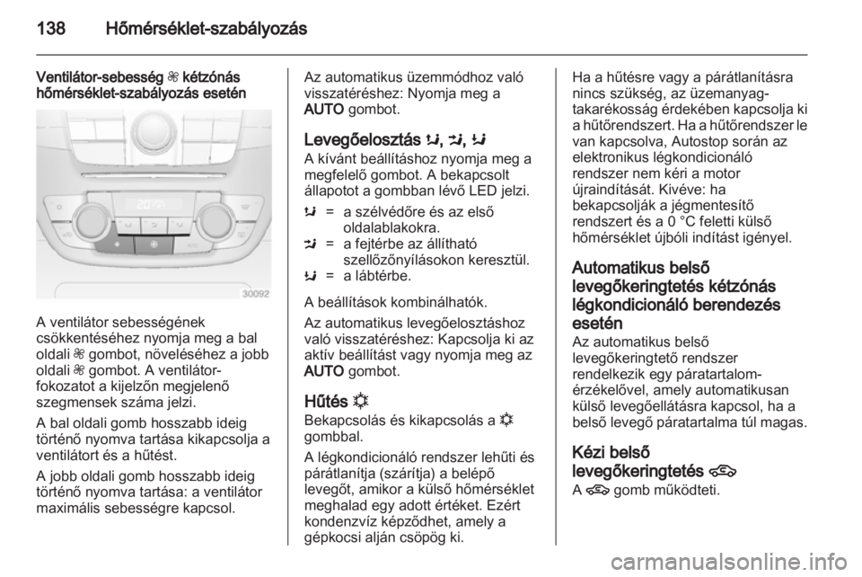 OPEL INSIGNIA 2013  Kezelési útmutató (in Hungarian) 