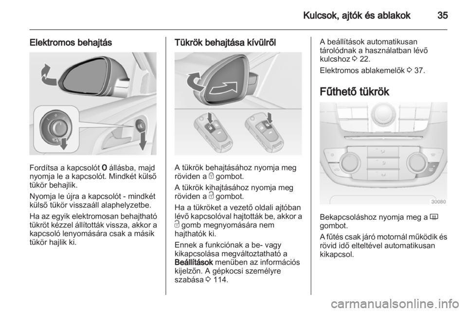 OPEL INSIGNIA 2013.5  Kezelési útmutató (in Hungarian) 