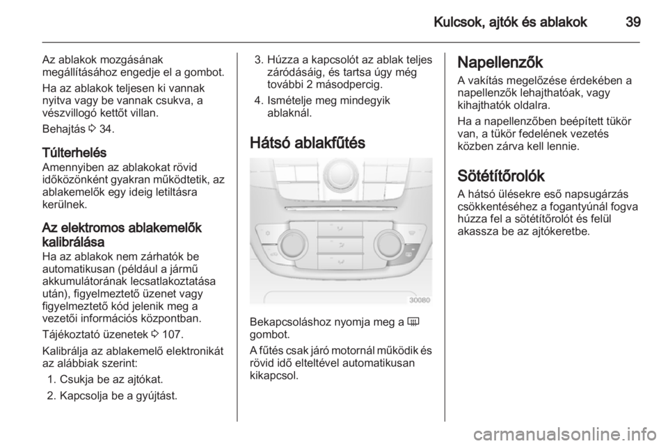 OPEL INSIGNIA 2013.5  Kezelési útmutató (in Hungarian) 