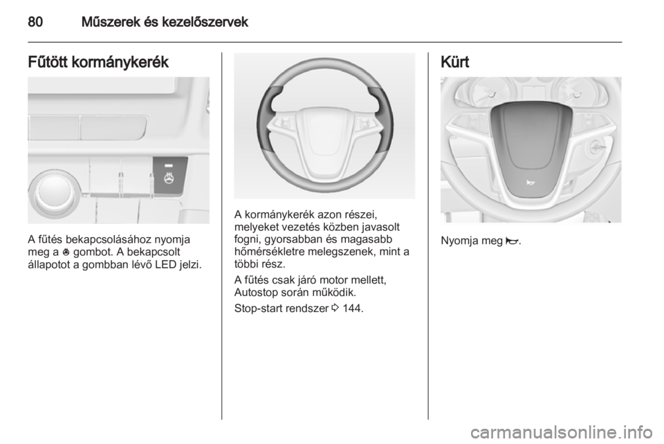 OPEL INSIGNIA 2013.5  Kezelési útmutató (in Hungarian) 