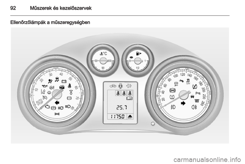 OPEL INSIGNIA 2013.5  Kezelési útmutató (in Hungarian) 