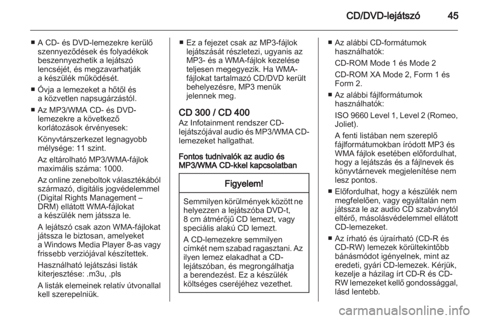 OPEL MERIVA 2011.5  Infotainment kézikönyv (in Hungarian) 