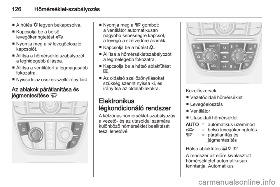 OPEL MERIVA 2011.5  Kezelési útmutató (in Hungarian) 