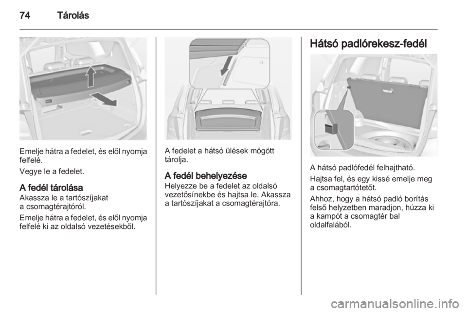 OPEL MERIVA 2011.5  Kezelési útmutató (in Hungarian) 