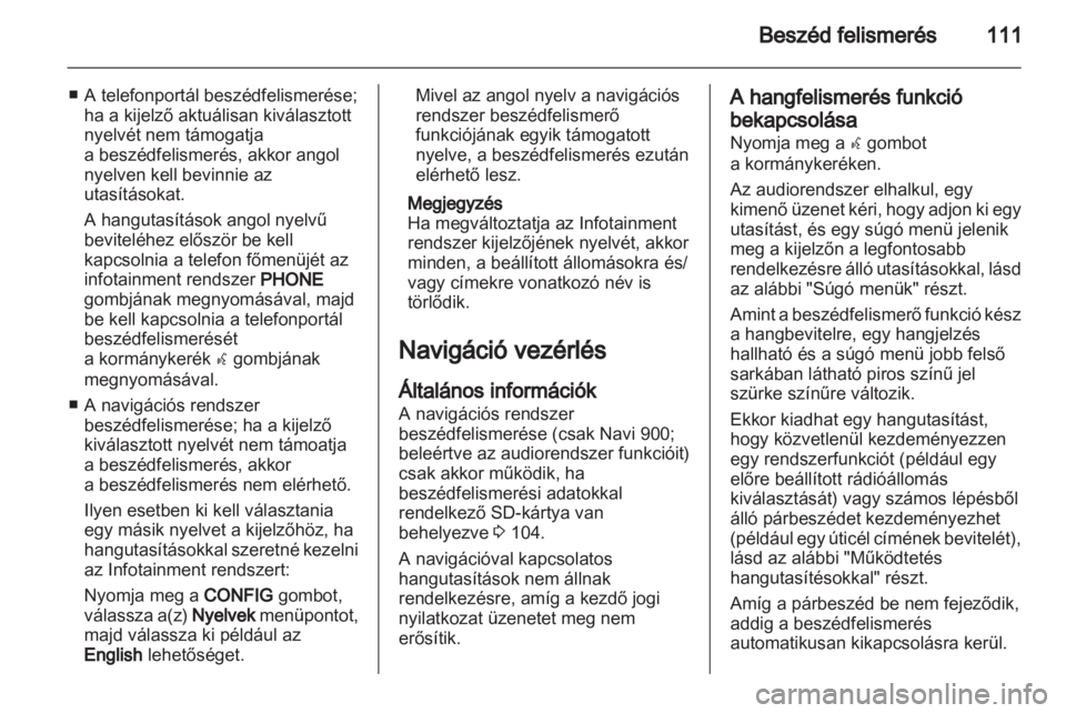 OPEL MERIVA 2012  Infotainment kézikönyv (in Hungarian) 