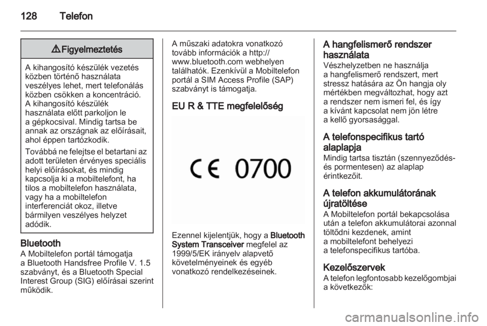 OPEL MERIVA 2012  Infotainment kézikönyv (in Hungarian) 