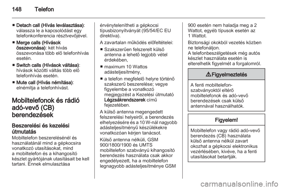 OPEL MERIVA 2012  Infotainment kézikönyv (in Hungarian) 