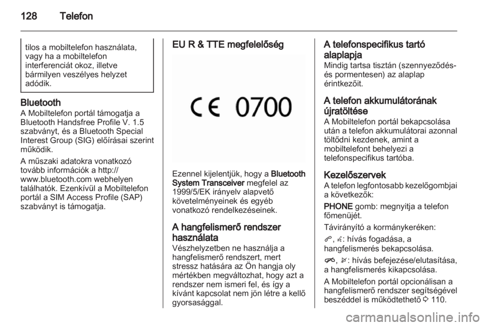 OPEL MERIVA 2012.5  Infotainment kézikönyv (in Hungarian) 