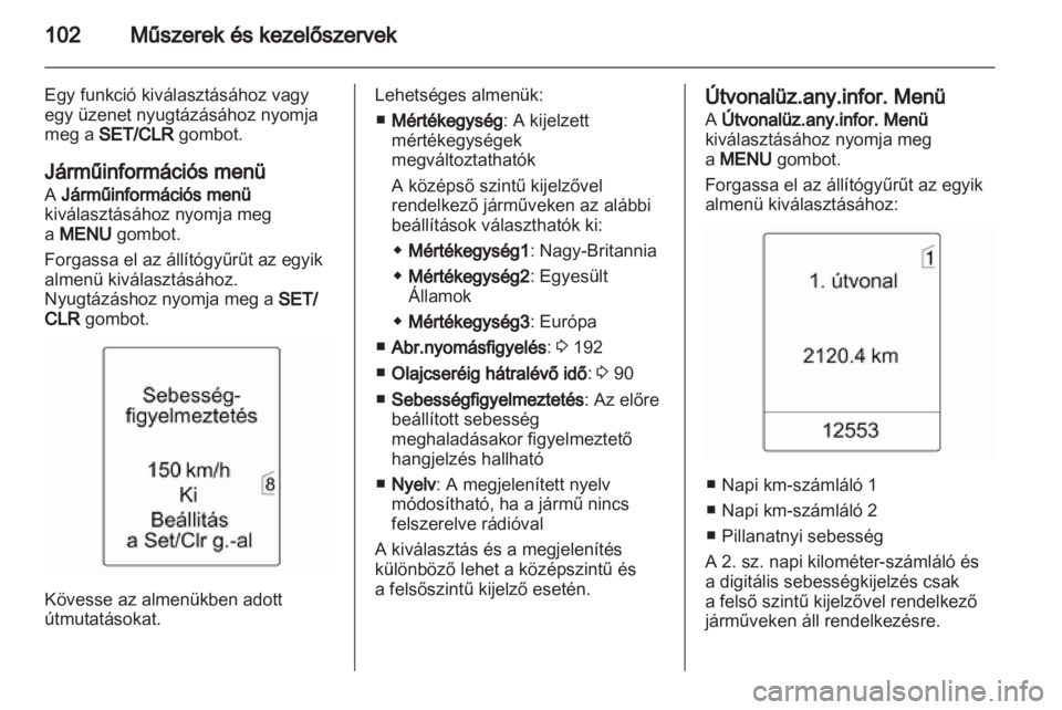 OPEL MERIVA 2012.5  Kezelési útmutató (in Hungarian) 