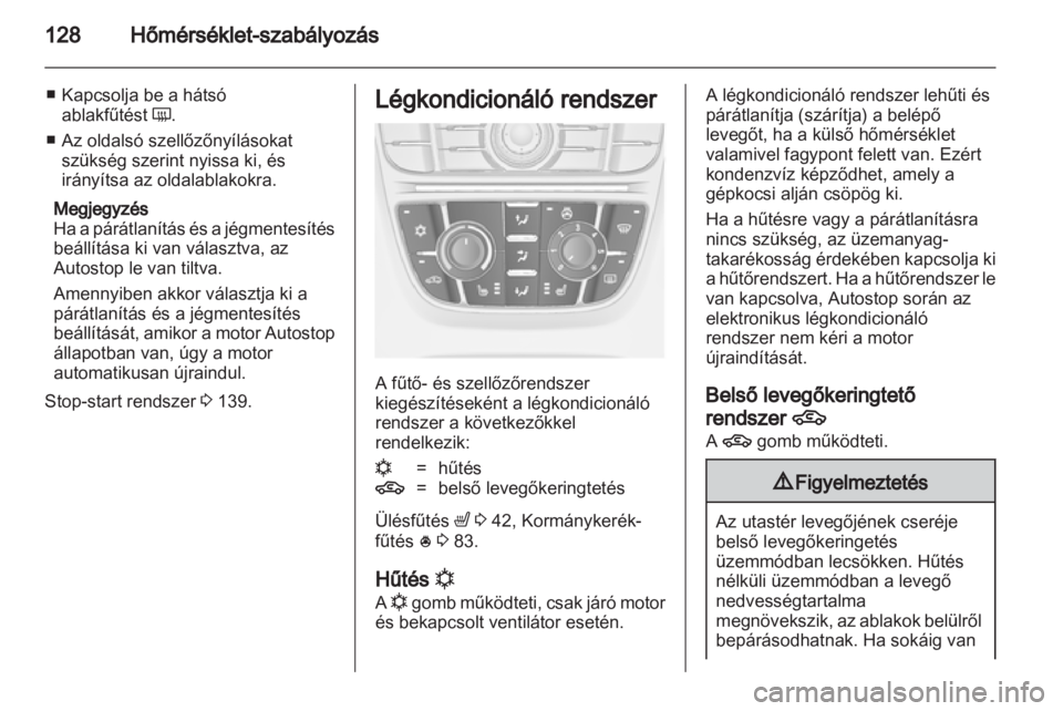 OPEL MERIVA 2013.5  Kezelési útmutató (in Hungarian) 