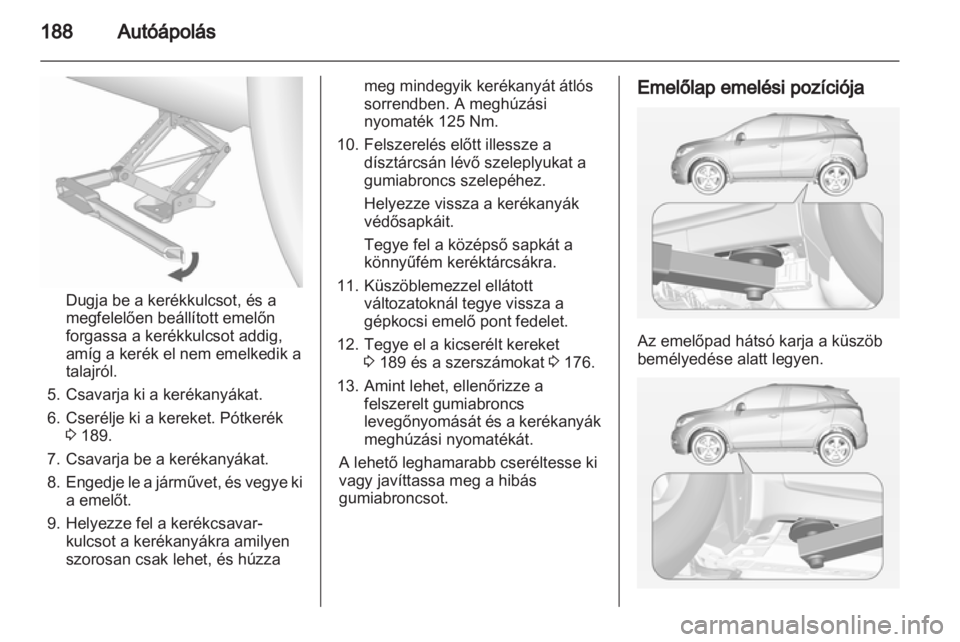 OPEL MOKKA 2013  Kezelési útmutató (in Hungarian) 
