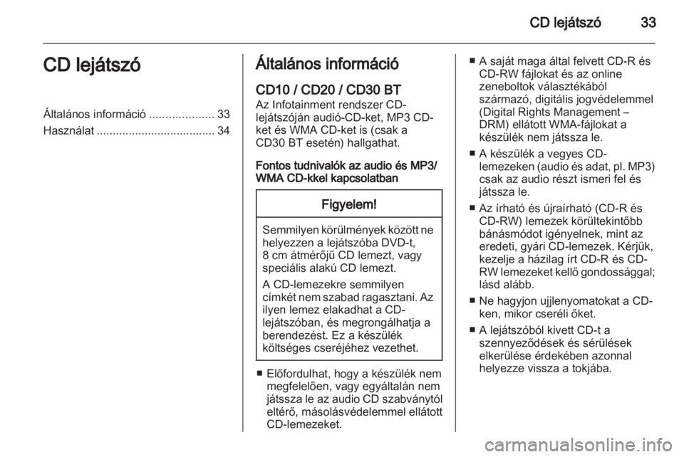 OPEL VIVARO 2012  Infotainment kézikönyv (in Hungarian) 