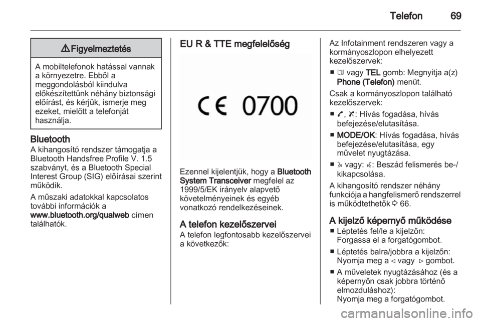 OPEL VIVARO 2012  Infotainment kézikönyv (in Hungarian) 