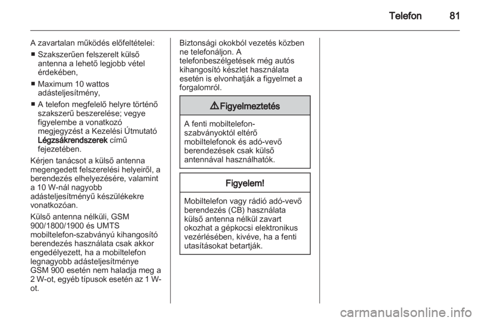 OPEL VIVARO 2012  Infotainment kézikönyv (in Hungarian) 