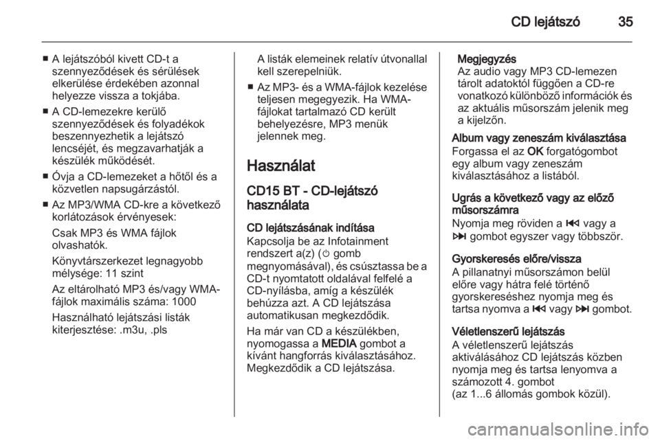 OPEL VIVARO 2013  Infotainment kézikönyv (in Hungarian) 