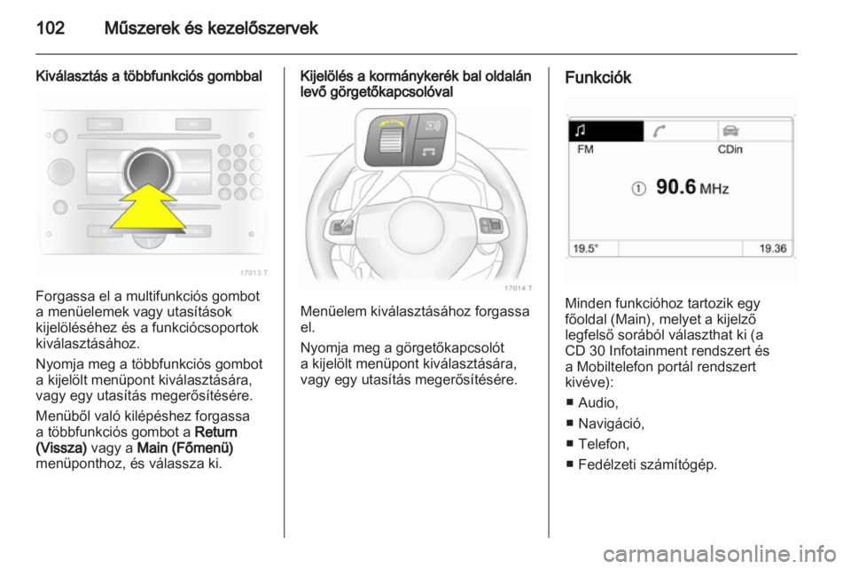OPEL ZAFIRA 2011.5  Kezelési útmutató (in Hungarian) 