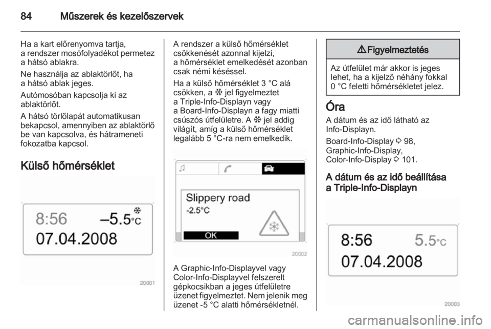 OPEL ZAFIRA 2011.5  Kezelési útmutató (in Hungarian) 