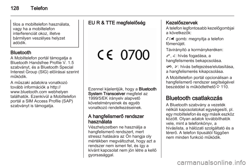 OPEL ZAFIRA C 2013.5  Infotainment kézikönyv (in Hungarian) 