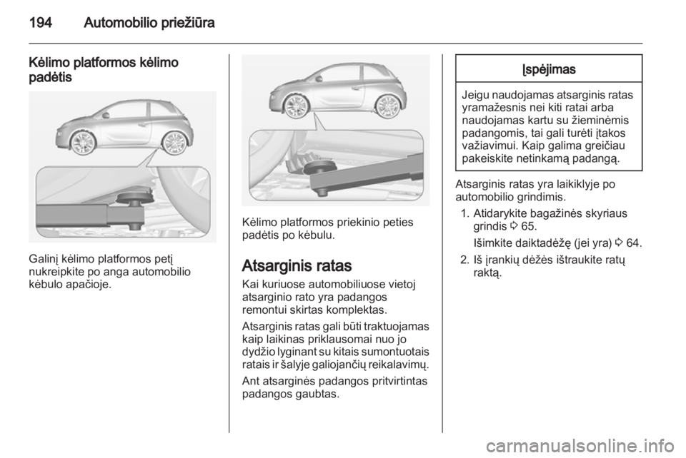 OPEL ADAM 2013.5  Savininko vadovas (in Lithuanian) 