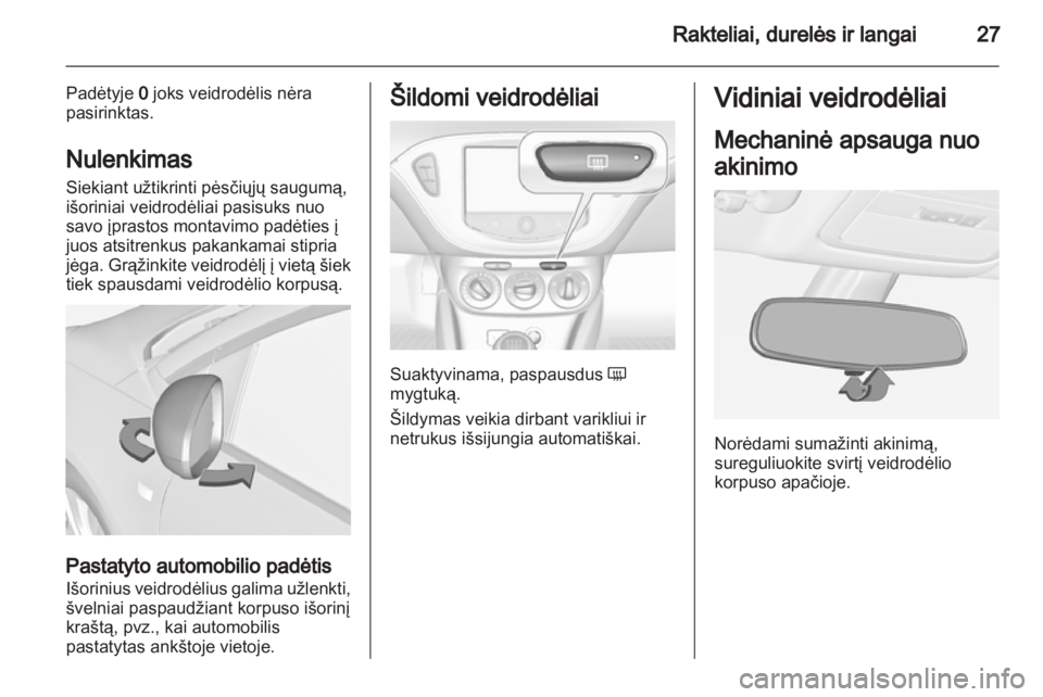 OPEL ADAM 2013.5  Savininko vadovas (in Lithuanian) 