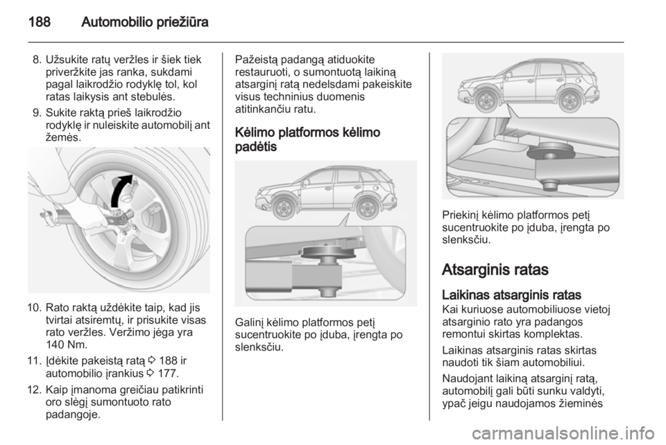 OPEL ANTARA 2012.5  Savininko vadovas (in Lithuanian) 