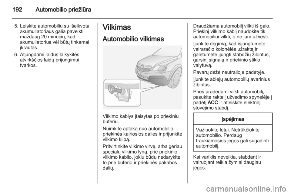 OPEL ANTARA 2012.5  Savininko vadovas (in Lithuanian) 