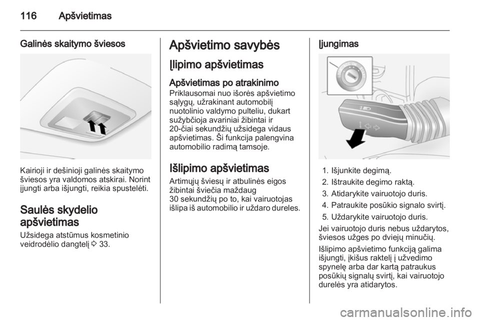 OPEL ANTARA 2013.5  Savininko vadovas (in Lithuanian) 