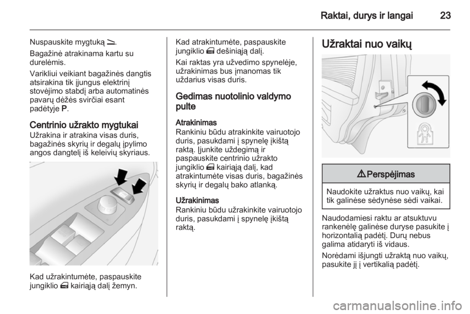 OPEL ANTARA 2013.5  Savininko vadovas (in Lithuanian) 