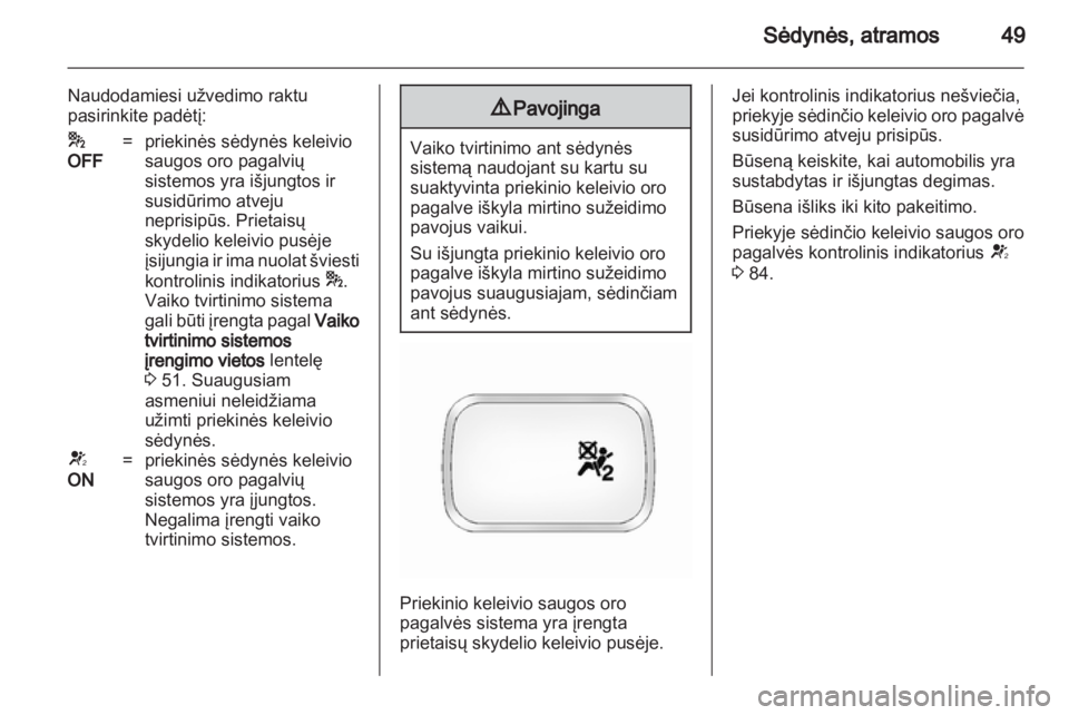 OPEL ANTARA 2013.5  Savininko vadovas (in Lithuanian) 