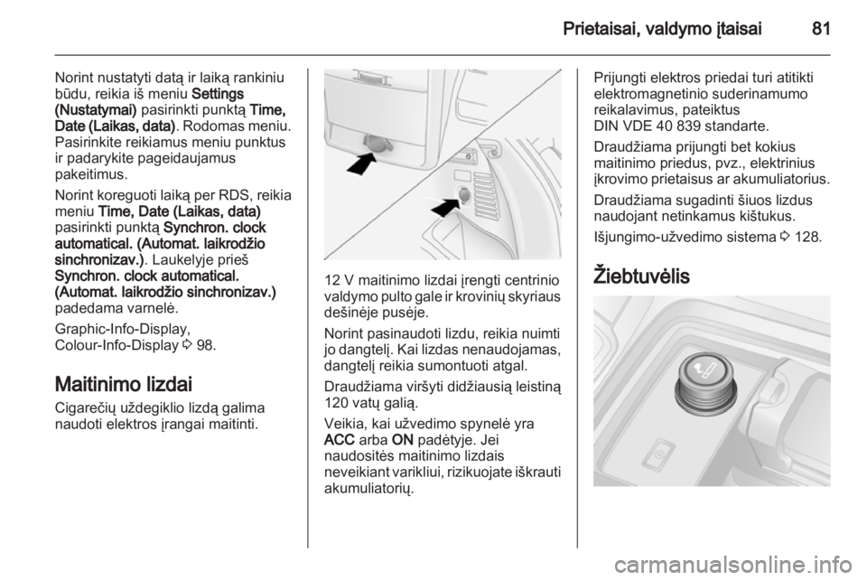 OPEL ANTARA 2013.5  Savininko vadovas (in Lithuanian) 