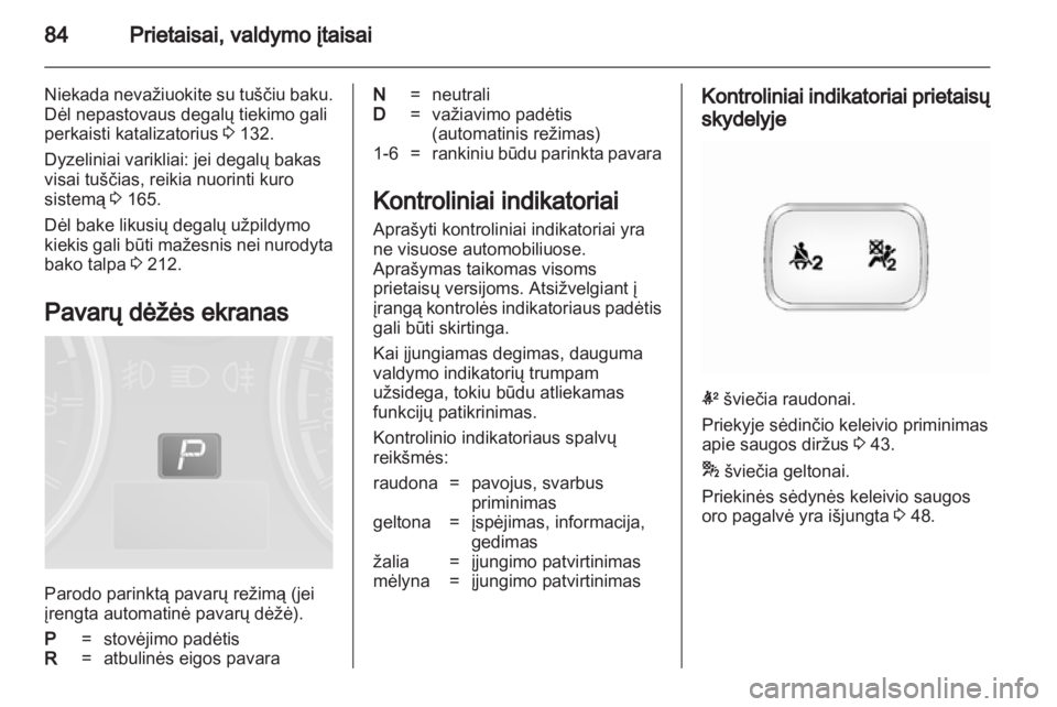 OPEL ANTARA 2013.5  Savininko vadovas (in Lithuanian) 