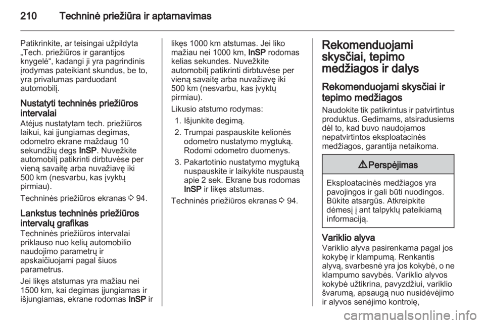 OPEL ASTRA H 2010.5  Savininko vadovas (in Lithuanian) 