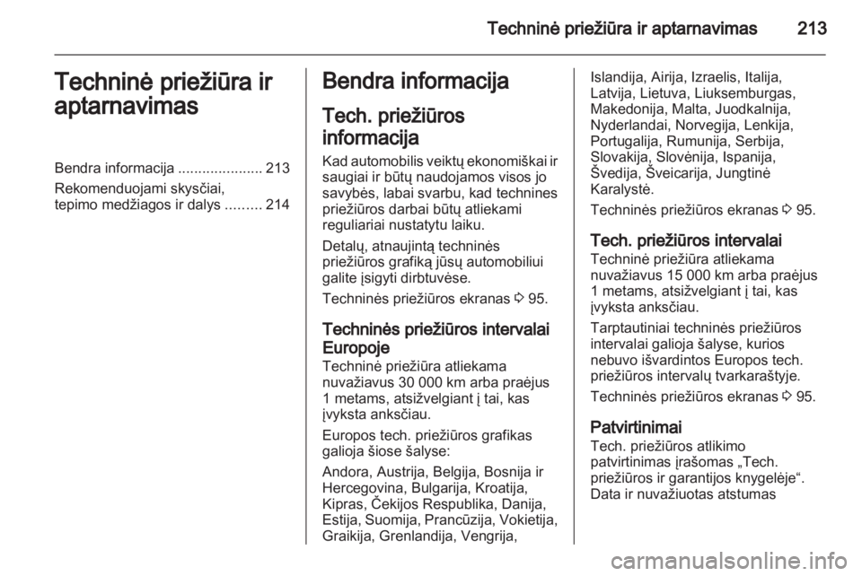 OPEL ASTRA H 2011.5  Savininko vadovas (in Lithuanian) 