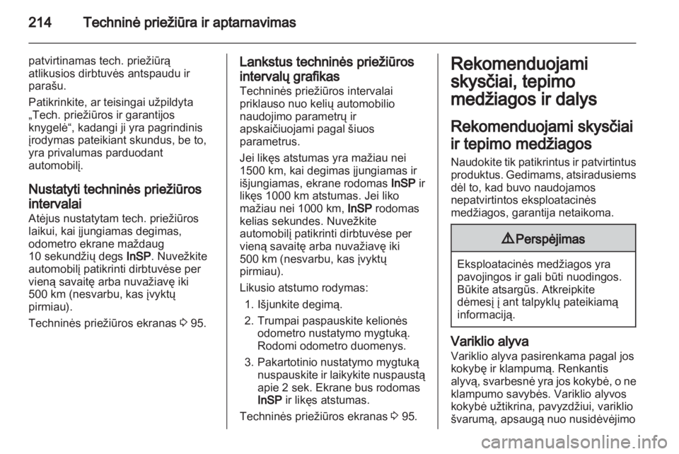 OPEL ASTRA H 2011.5  Savininko vadovas (in Lithuanian) 