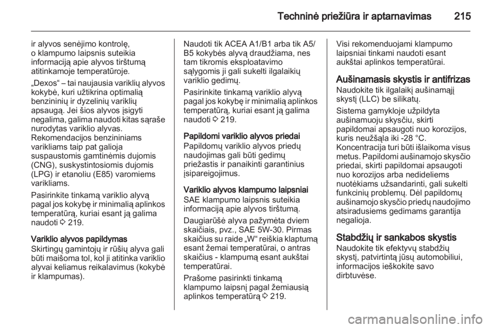 OPEL ASTRA H 2011.5  Savininko vadovas (in Lithuanian) 