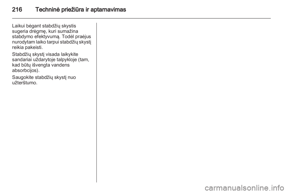 OPEL ASTRA H 2011.5  Savininko vadovas (in Lithuanian) 