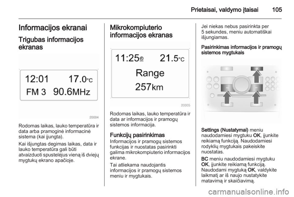 OPEL ASTRA H 2012  Savininko vadovas (in Lithuanian) 