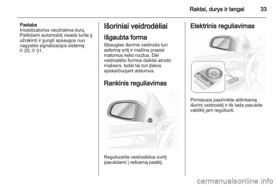 OPEL ASTRA H 2012  Savininko vadovas (in Lithuanian) 
