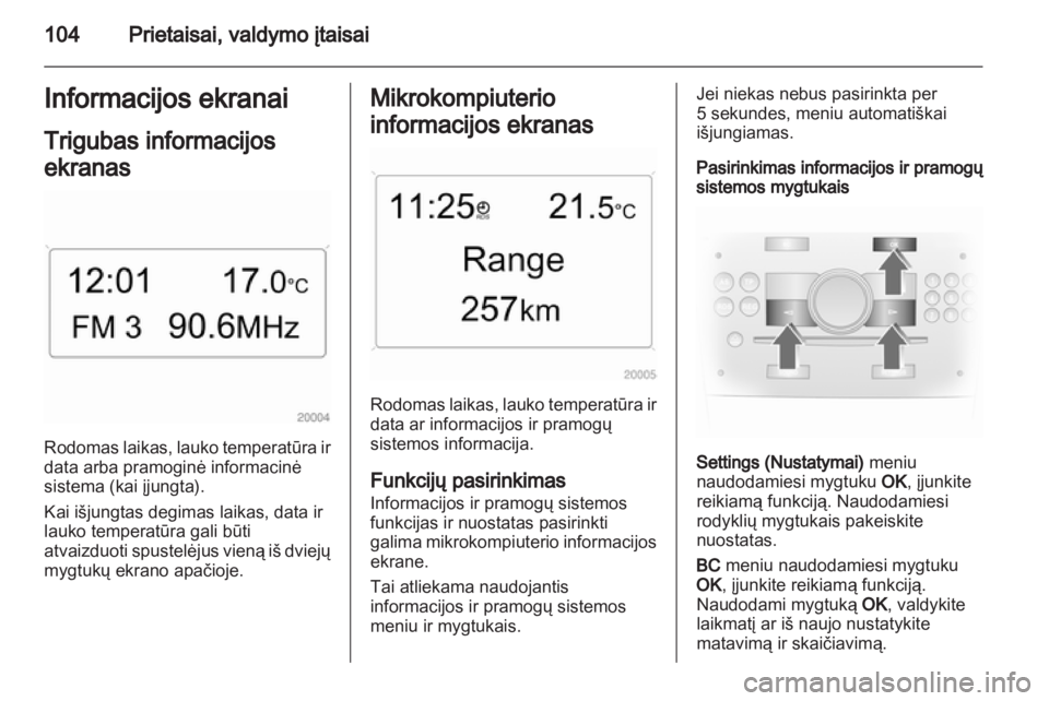 OPEL ASTRA H 2013  Savininko vadovas (in Lithuanian) 